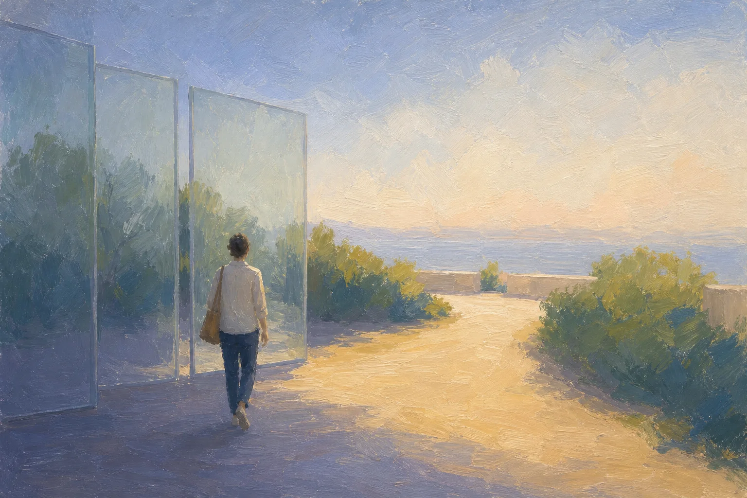 A path passing through a sequence of changing thresholds